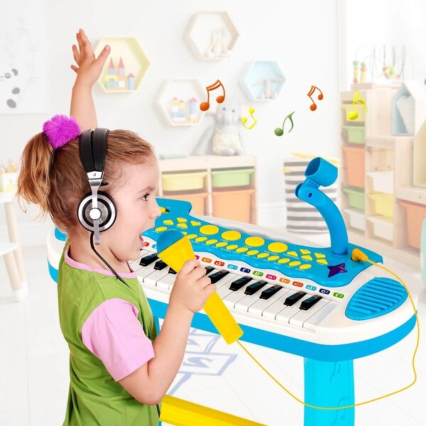 31-Key Kids Piano Keyboard Toy with Microphone and Multiple Sounds